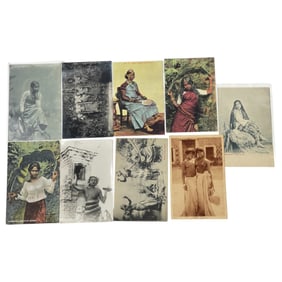 Antique Nude Erotic Ethnic Real Photo Postcard Collection Lot