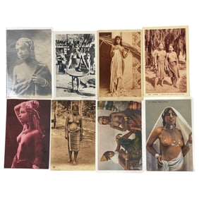 Antique Nude Erotic Ethnic Real Photo Postcard Collection Lot