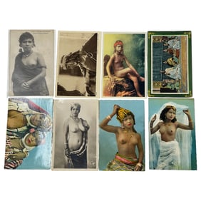 Antique Nude Erotic Ethnic Real Photo Postcard Collection Lot