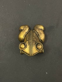 Pre Colombian Tairona Tumbaga Pendant Mixed Metal Ancient Animal