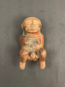 An Ancient Pre Columbian Ceramic Clay Woman Figure