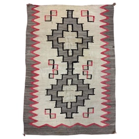 Vintage Rare Navajo Rug – Native American Textile