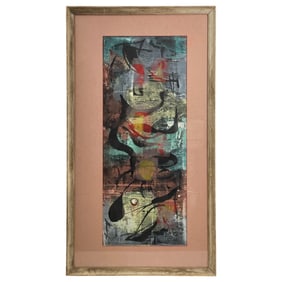 Saul Steinlauf - "Abstraction" Silkscreen Print
