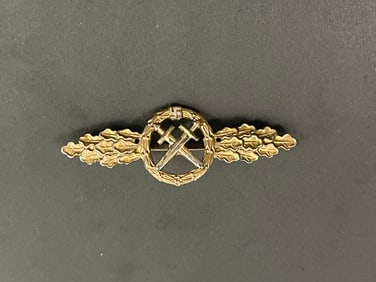 German WWII Luftwaffe Air to Ground Support Bronze Suqadron Clasp