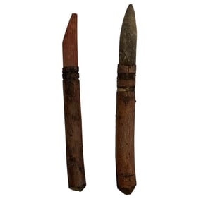 Anasazi-Socorro Shrine/Altar Pieces From a Cave Shrine Mal Pai Area, New Mexico