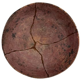 Ancient Pre Columbian Clay Pottery Bowl Polychrome