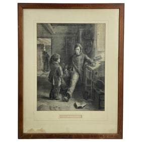 Erskine Nicol (Scottish, 1825-1904) Both Puzzled Engraving by the Illman Brothers for Peterson's