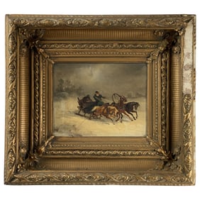 Adolf Constantin Baumgartner-Stoiloff (Russian, 1850-1924) Oil on Canvas Painting