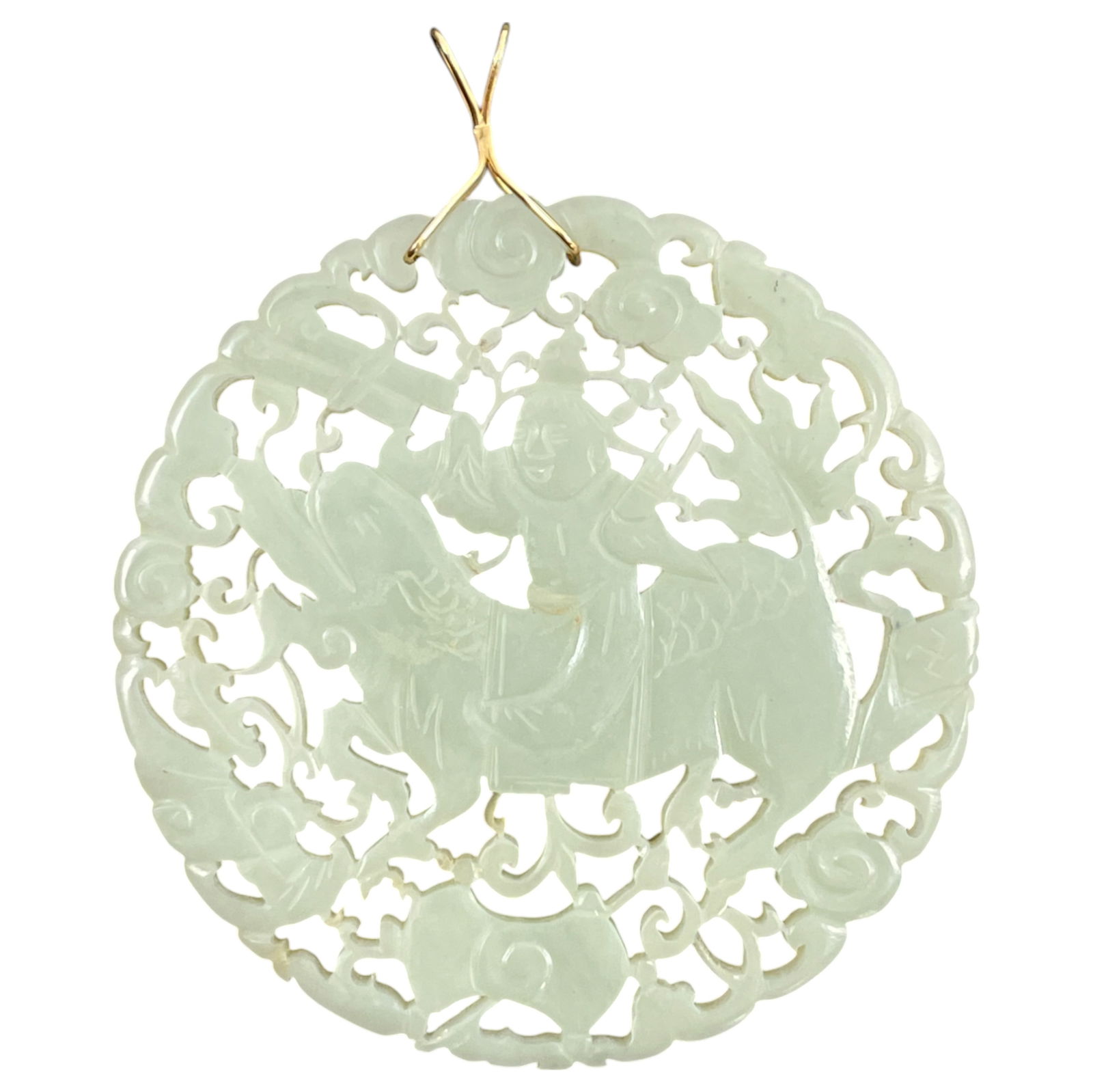 Antique Chinese Nephite Jade Pendant (1 of 3)