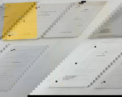 Vintage Movie and Tv Show Scripts: Vintage Movie and Tv Show Scripts From Yaz, Chuck and Larry, Cage 2, Tale Spin