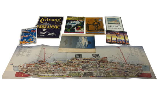 Antique VTG Cruise Line Ephemera: Antique VTG Cruise Line Ephemera