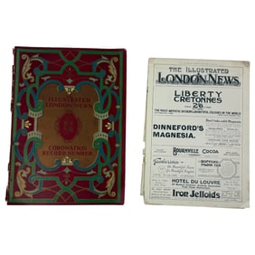 Vintage Illustrated London News The Coronation Record Number Book & The Liberty Cretonnes