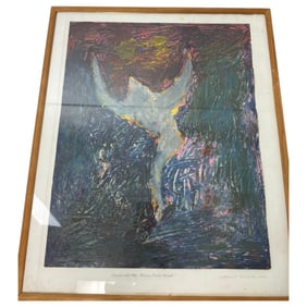 Vintage 2003 Mixed Media Art "Dancing In The Dead Rain Forest" By William D. Laculla 1/1