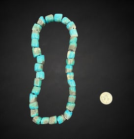 Egyptian Ptolemaic Large Faience Bead Necklace – circa 332–30 BC
