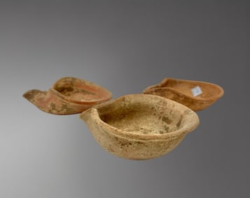 Holy Land Terracotta Pinch Pots – 1st Century BC Set of 3