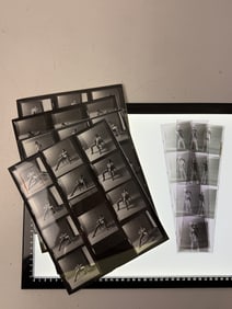 Vintage Adult Gay Male Interest Movie Sceen Shoot Film Production Contact Sheet Photo and Negative