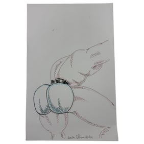 Randy Coleman Signed Gay Male Interest Original Drawing Illustration Art