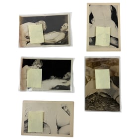 Vintage Grotesque Nude 4x5 Inch Mulan Rouge Post Card Lot Of 6