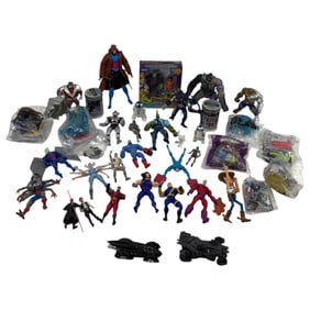 Vintage Assorted Dc & Marvel Figurine Lot