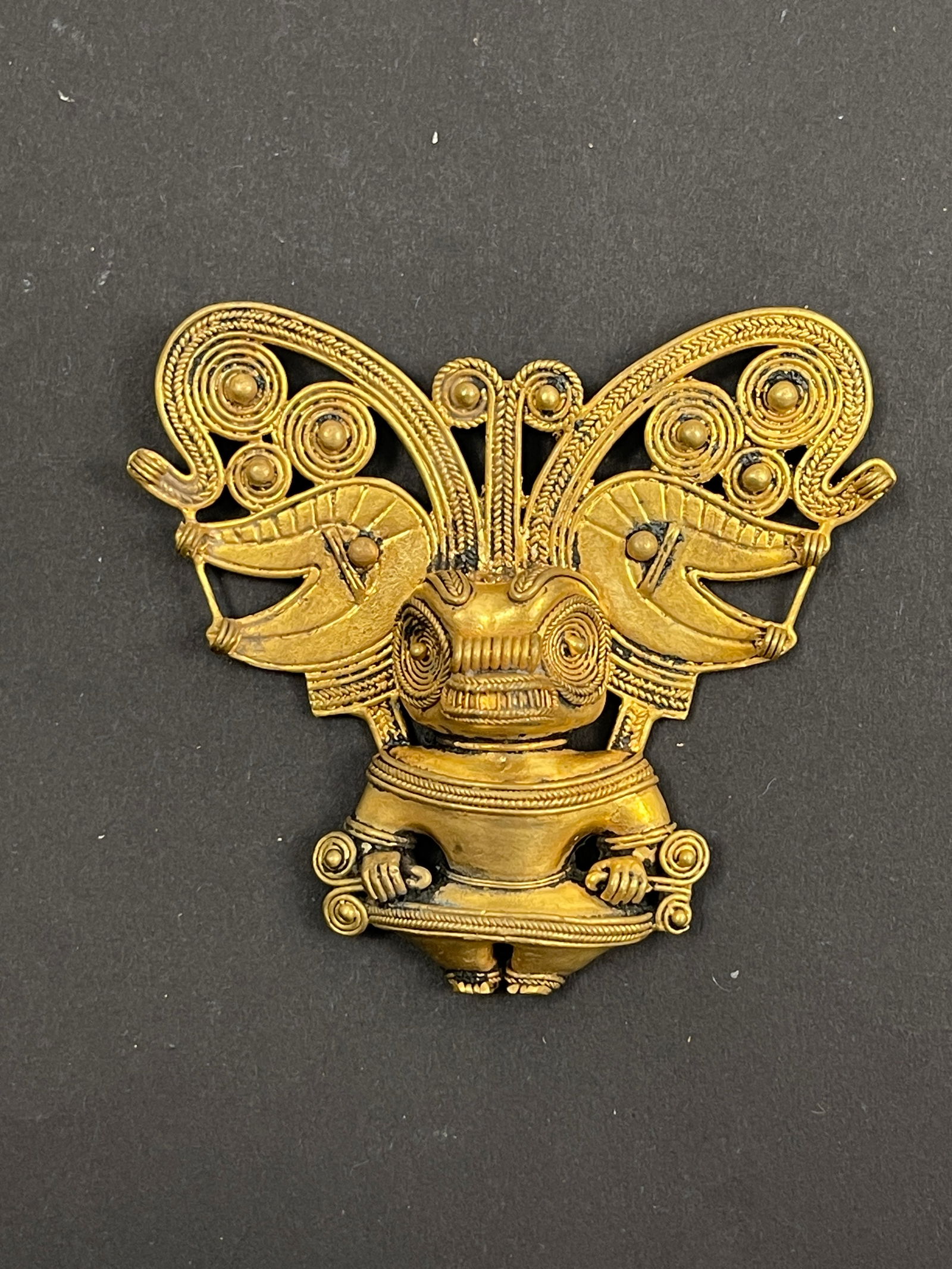 Ancient Pre-Columbian Mixed Metal Pendant Central or South America, circa 500–1200 CE (1 of 7)