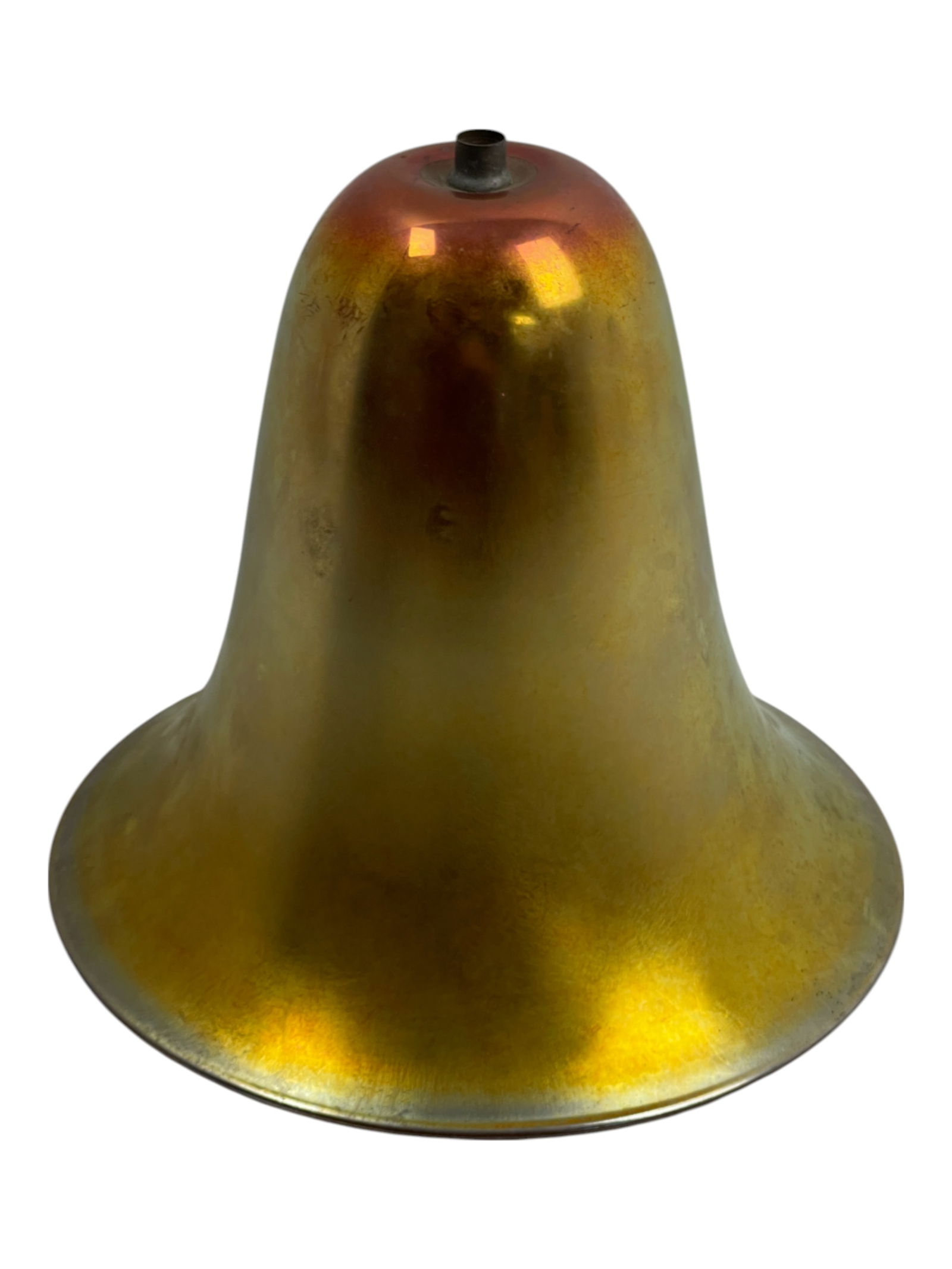 Antique Huge Steuben Gold Aurene Bell 12": Antique Huge Steuben Gold Aurene Bell 12"