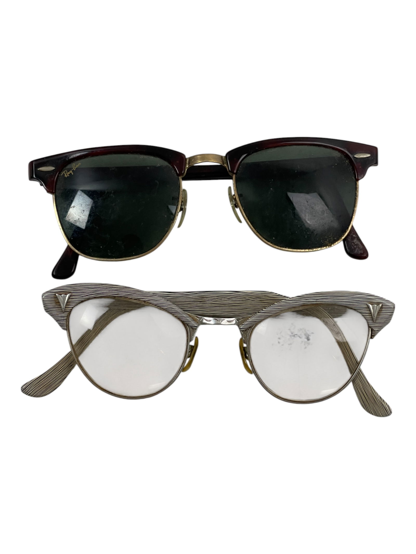 Vintage Eyeglass 1950s American Optical 12K GF And Ray Ban (1 of 3)