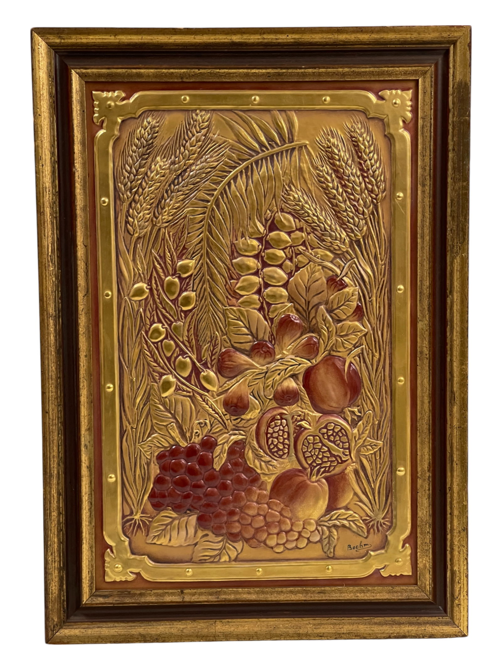 Boehm The Seven Kinds Porcelain Wall Art Limited Jewish Museum (1 of 9)