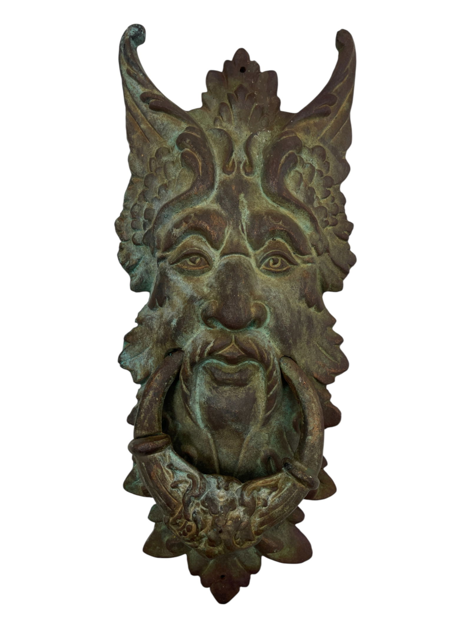 Antique Large Bronze Door Knocker Gothic Design (1 of 6)