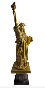 Frederic Auguste Bartholdi (1834-1904) - Statue of Liberty Bronze Statue Signed and Dated