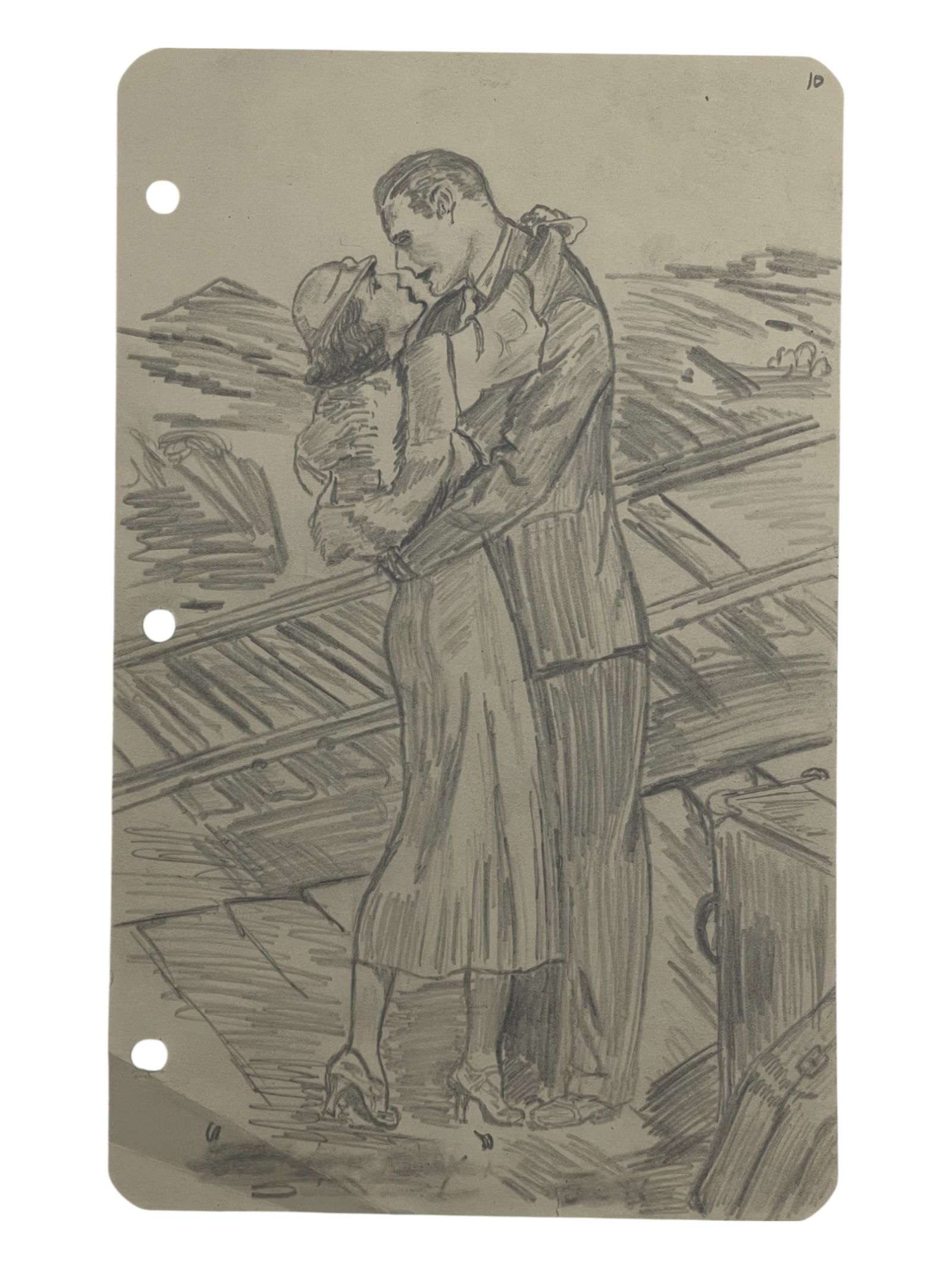 Edward Hopper - Original Signed Pencil Illustration Art Drawing: Edward Hopper - Original Signed Pencil Illustration Art Drawing. Size: 9 1/2" x 6".