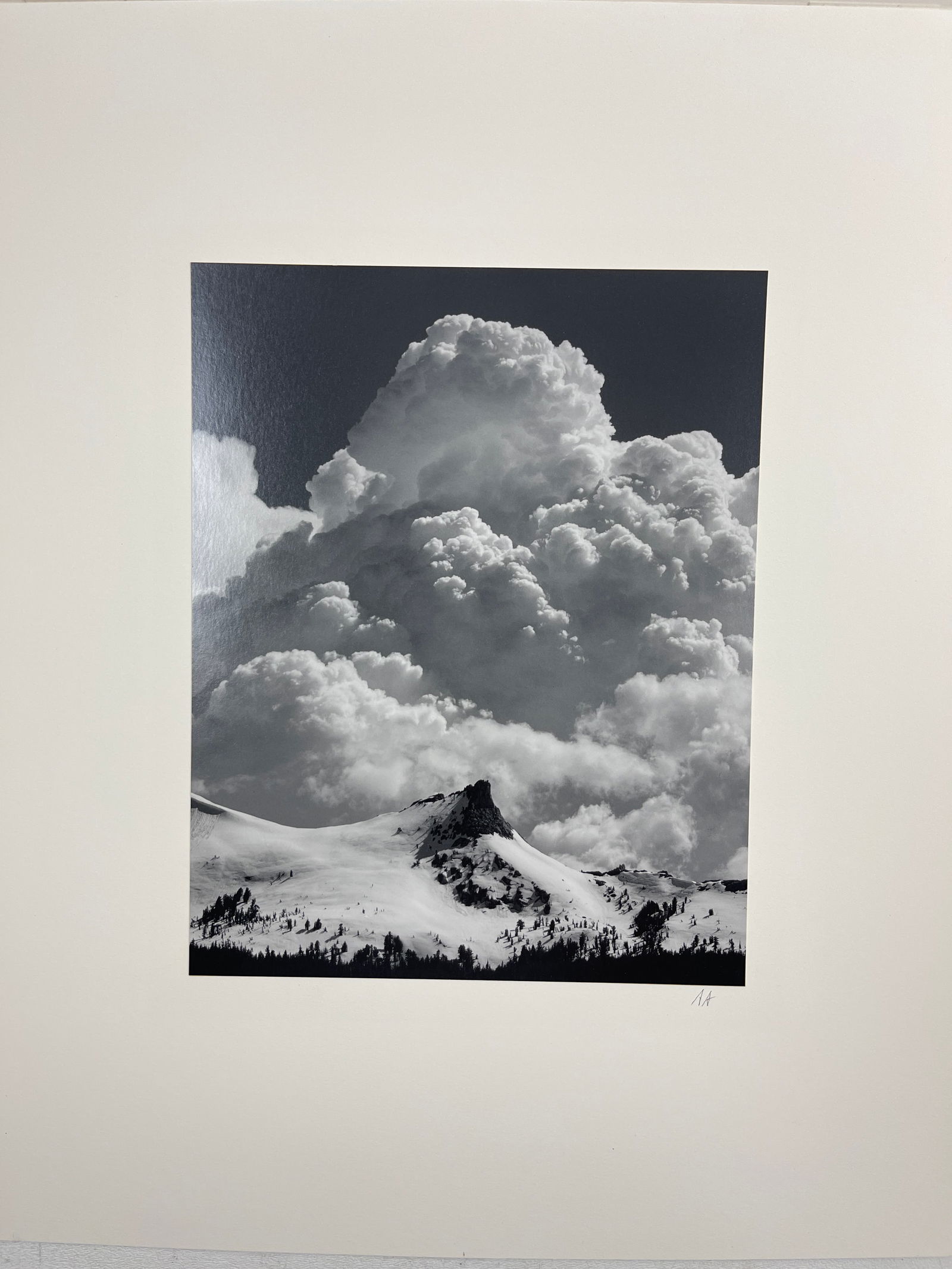 Ansel Adams - Special Edition Photograph of Yosemite Unicorn Peak and Thunderclouds, Yosemite, CA (1 of 4)