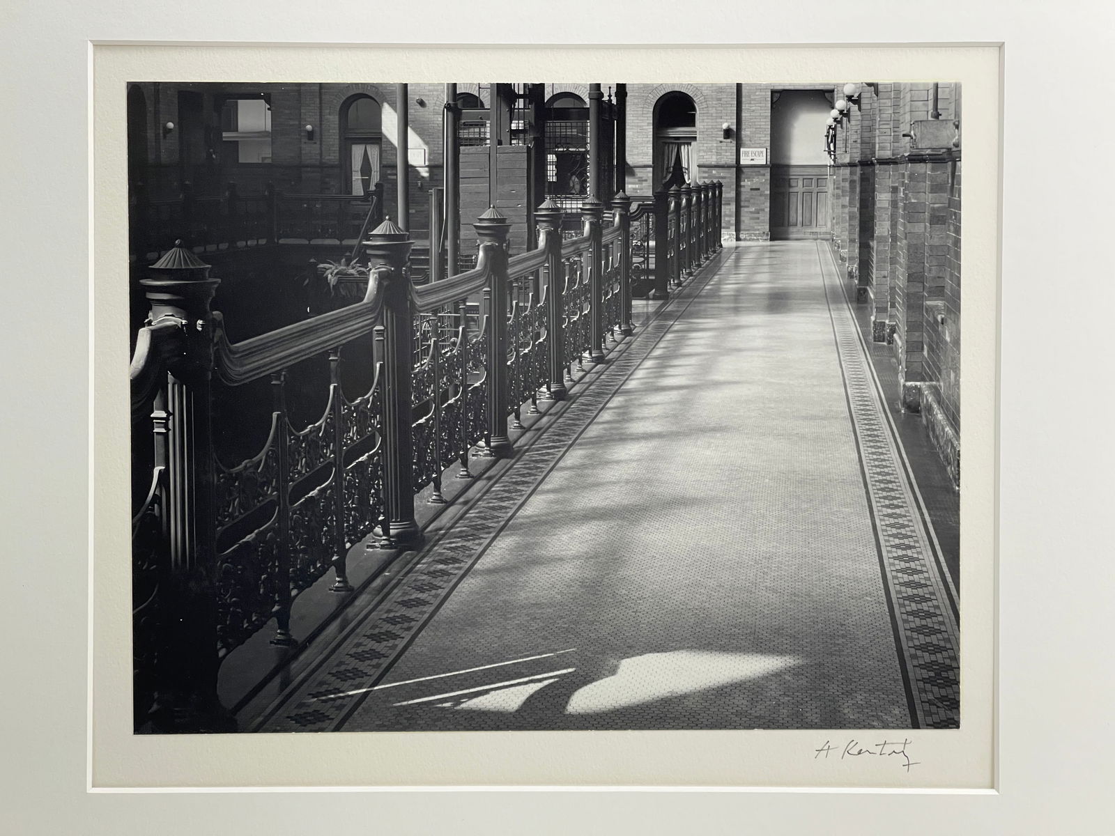 Andre Kertesz (1894-1985) - Original Signed Silver Gelatin Photograph: Andre Kertesz (1894-1985) - Original Signed Silver Gelatin Photograph. Mounted to mat, signed on recto of matting. Size of photo: 9 1/2" x 12 1/2". Size with mat: 20" x 16".