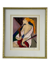 Linda Le Kniff - Femme Et Guitare Limited Edition HC 8/50 Signed Lower Right