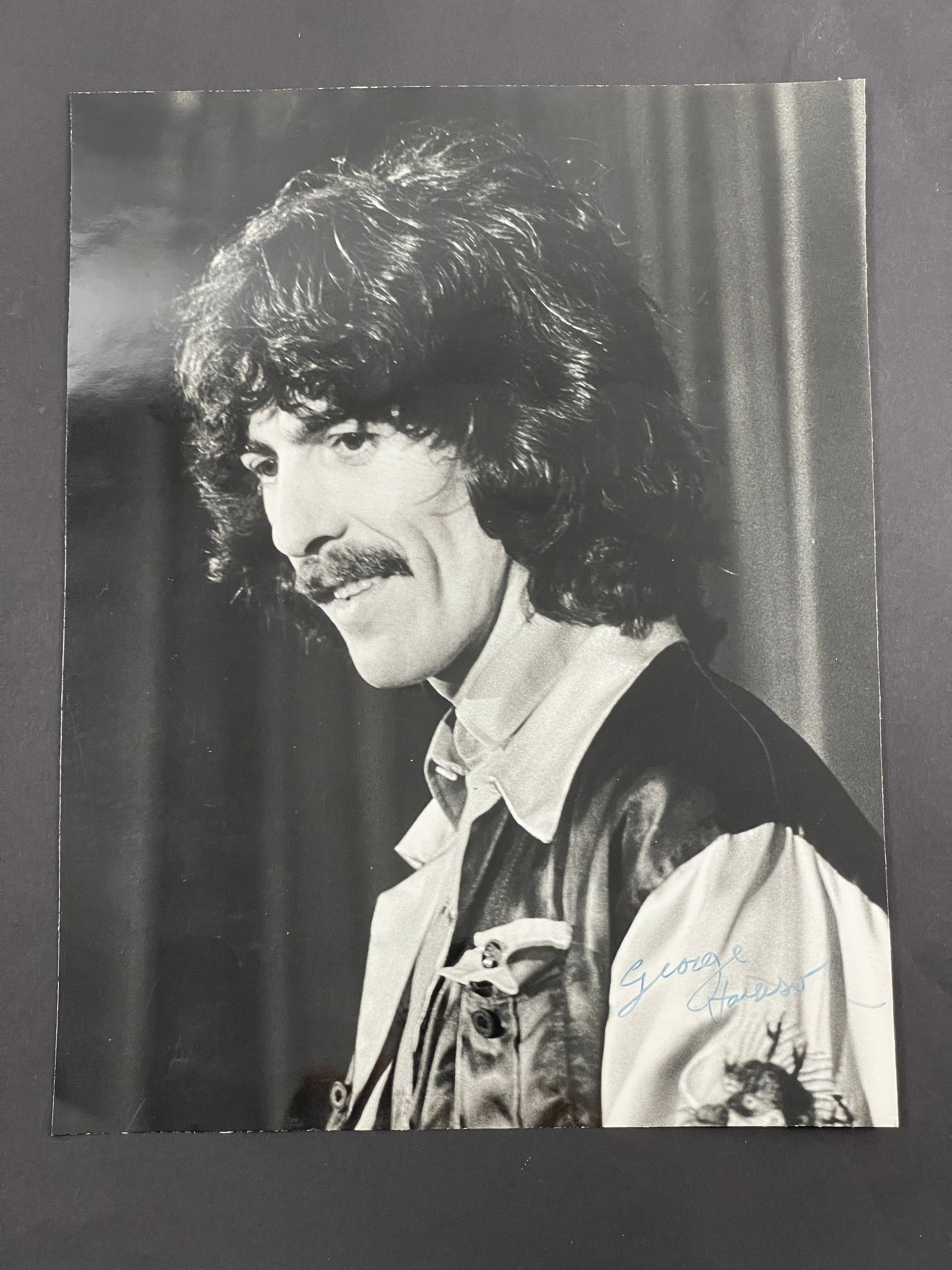 The Beatles - George Harrison Signed B&W 8x10 Photograph (1 of 4)