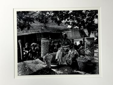 Vintage Photo Of The King Of The Bakubas From The Congo 1958 By Arnold Newman