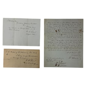 Historical Document 1847 Thomas McConnell Kittanning Iron Works Pennsylvania