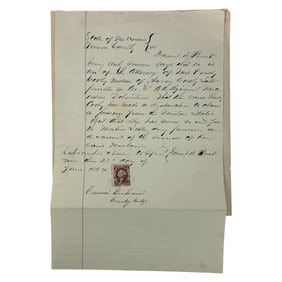 Rare Vintage Civil War Letter with Stamp