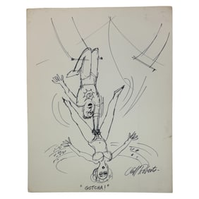 SESAME STREET Artist Original Comic Art Signed by Cliff Roberts