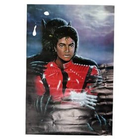 Vintage 1984 Michael Jackson Thriller 21inx31in