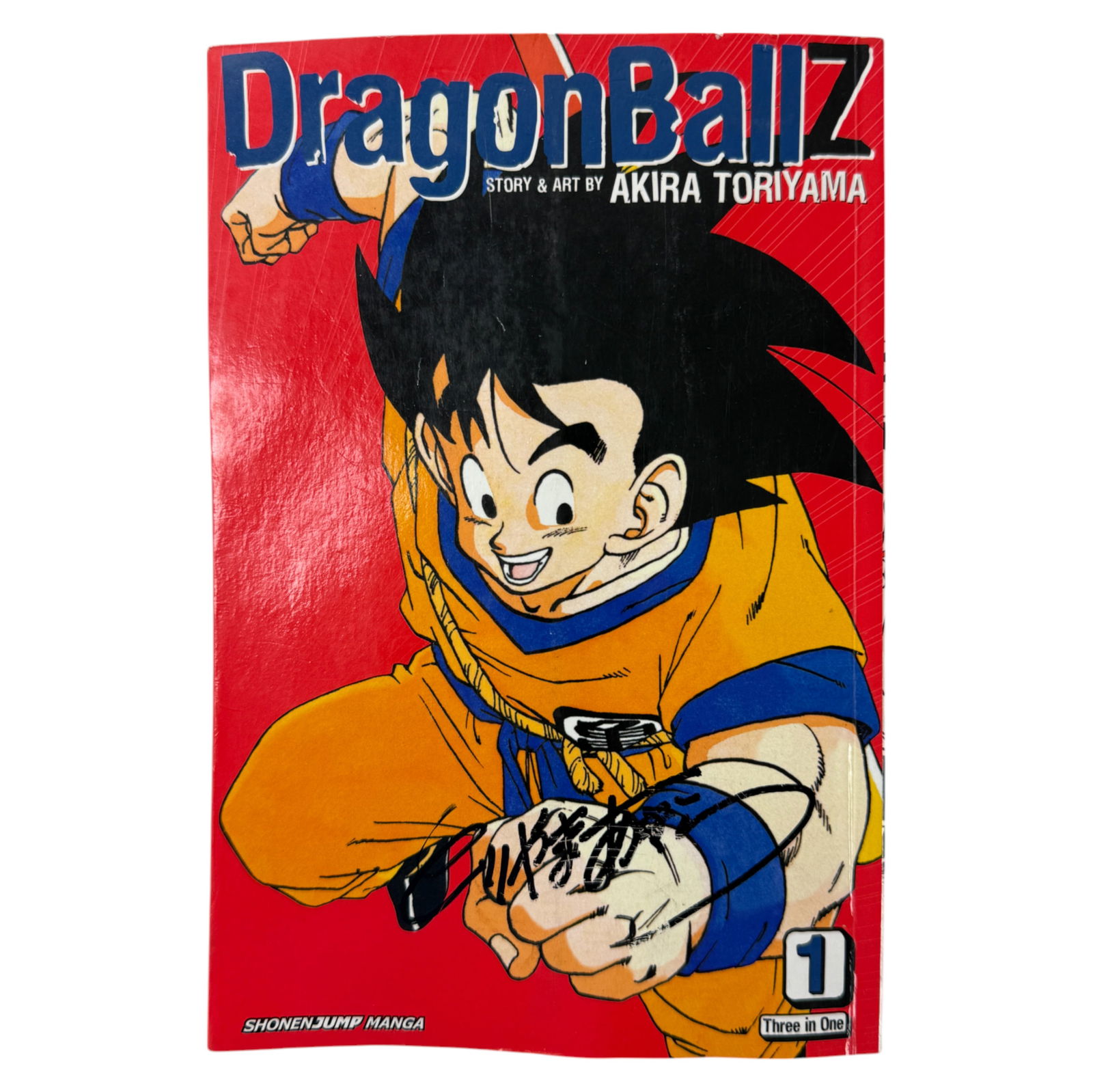 Vintage Hand Signed Dragon Ball Z Vizbig Edition Manga Signed By Akira Toriyama (1 of 4)