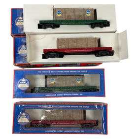 Vintage Collectible Train Toy Wagon Collection Lot