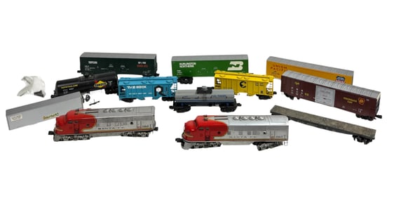 Vintage Collectible Train Toy Wagon Collection Lot