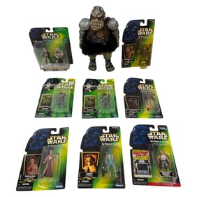 Vintage Star Wars Power Of The Jedi Figurine Toy Lot With 2002 Gamorrean Guard Big Fig Hasbro Toy