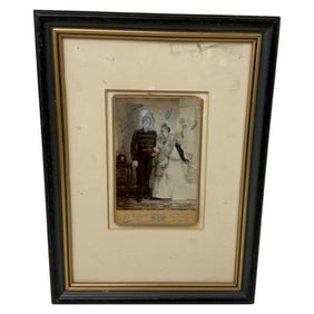 Angela Grossmann, Canadian Artist Paint on Cabinet Card Signed on Back
