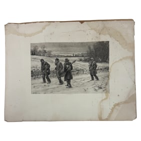 Arthur Burdett Frost Photogravure Christmas Morning