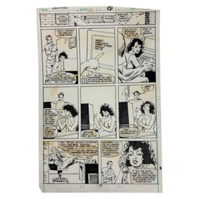 Original Comic Book Storyboard Ink on Board Signed