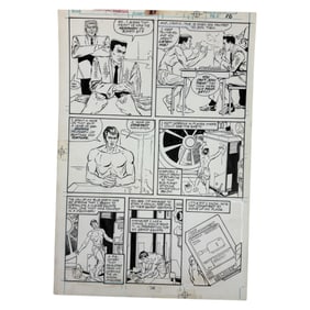 Original Comic Book Storyboard Ink on Board Signed