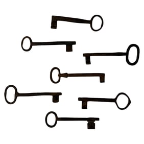 Antique Skeleton Key Lot 6in-6.5in