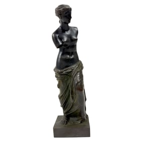 Vintage Bronze Venus De Milo Statue