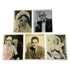 Vintage Black And White Photo Lot Of 1930s Stars And Actors